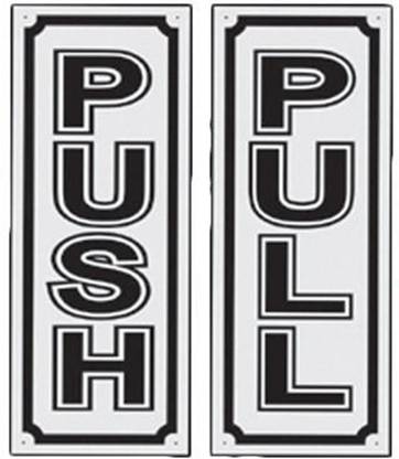 Push Bolt Sign BOLT Stainless Steel Push & Pull Door Signage Emergency Sign Price in ...
