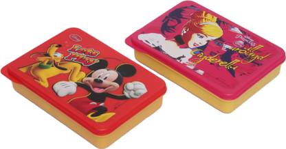 DISNEY GENUINE LICENSED LUNCH BOX - HMHILB 750ML-MK & CIN 2 Containers Lunch Box