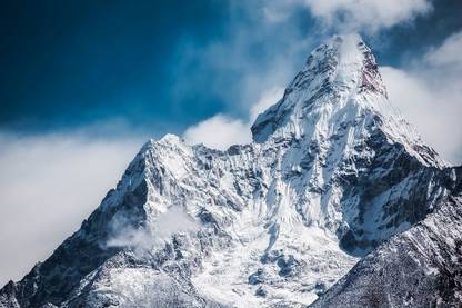 AZOHP8584 Ama Dablam Glacier Mountain Snow Ice Peak Paper Print