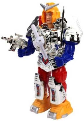 Dholakiya Face Mask Changing Robot, Moving Robot with Light Effects