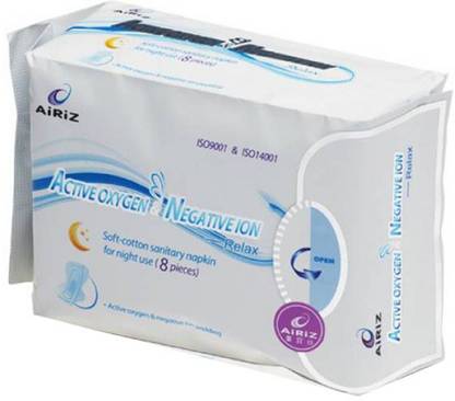 AIRIZ Night Use Sanitary Pad ( 8 Pieces ) BY SHREE EXIM Sanitary Pad