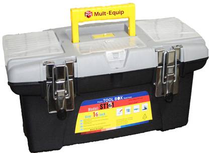 Blazon Tools 16" Empty tool box with tray for tools safety ST-161 Tool Box with Tray