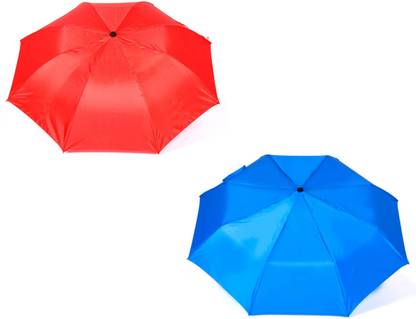 ANCHOR 3 Fold Auto Open Red,Blue Umbrella