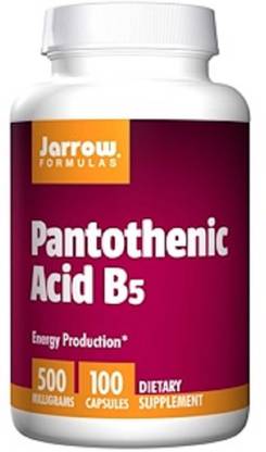 Jarrow Formulas Jarrow Formulas, Pantothenic Acid B5,
