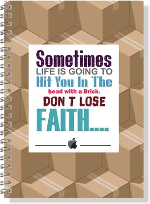 AccuPrints Steve Jobs Motivational & Inspirational Quotes A5 Diary Ruled 140 Pages