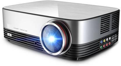 Punnkk P90 LED Projector,300 ANSI Lumens Projector with HDMI, USB, VGA, Full HD Video Support (2500 lm / 1 Speaker / Remote Controller) Projector