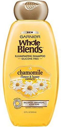 GARNIER Whole Blends Chamomile ower & Honey Extracts Illuminating Shampoo
