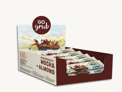 GO GRUB DARK CHOCOLATE MOCHA ALMOND BARS
