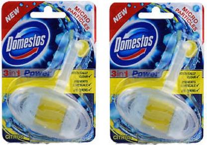 Domestos 3 In 1 Power Block Citrus Block Toilet Cleaner