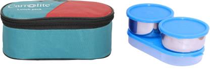 Carrolite Summer Cool Fresh 3 container Green Lunchbox 3 Containers Lunch Box
