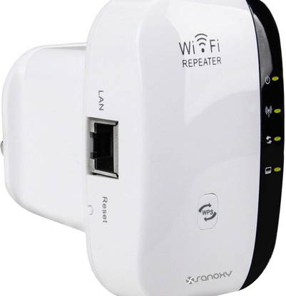 Sanoxy Wireless Repeater WiFi Range Extender 2.4 GHz 0 Mbps Wifi Speed Dual Band External Antenna Both (Ethernet and ADSL)