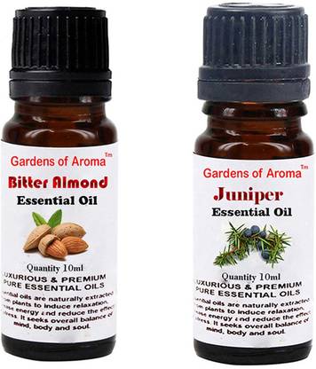 Gardens of Aroma Bitter Almond Essential Oil And Juniper Essential Oil