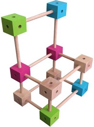 SKILLOFUN Construction Set - Spokes & Cubes