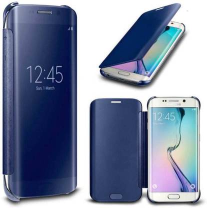 SESS XUSIVE Flip Cover for Luxury Clear View Mirror Flip Book Smart Case Cover for Samsung Galaxy A5 2017