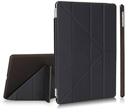 Midkart Flip Cover for Apple iPad Mini 1 / 2 / 3 Black Smart Case 3 in 1 Sleek Design with Auto Wake / Sleep Sensor