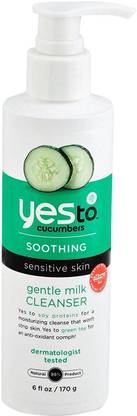 Yes to Cucumbers Gentle Milk Cleanser, 6 Fluid Ounce Face Wash