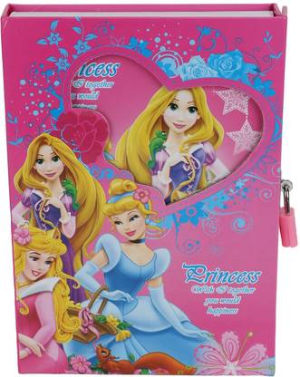 TECHNOCHITRA PINK ANGEL DESIGN SECRET PERSONAL LOCK DIARY ( 6.5 * 5 * 1 ) Mini Diary Single 60 Pages