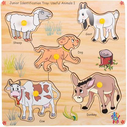 स्किलोफुन Junior Identification Tray Useful Animals I