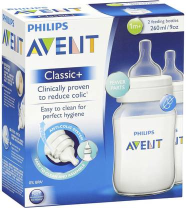 PHILIPS AVENT Classic+ 2 Wide Neck Bottles - 260 ml