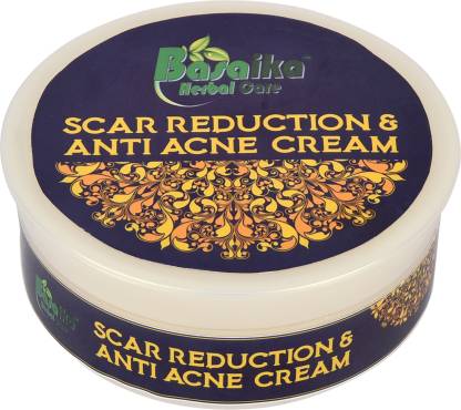 Basaika Herbal Care Anti acne & Scar reduction cream, 100% Natural Ingredeints & Parabeen Free (Anti-Acne | Scar Reduction |Oil Control | Acne Control & Removal | Healthy And Vibrant Skin) Ideal for Men & Women