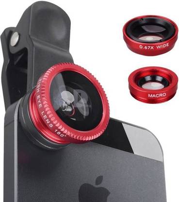 HOC XTA_687J_Clip oppo Lens||3 in 1 Lens|| Fish Eye Lens|| Macro Lens|| Wide Angle LensMobile Lens||Universal Mobile Lens ||Telescope Lens||Zoom Lens||So Best and Quality Compatible with all your devices (samsung, Oppo, Vivo, Gionee, Xiomi, Sony, Philips, Motorola) Mobile Phone Lens