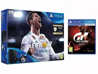 SONY Ps4 500GB Fifa 18 and Gran Tourismo Bundle  Motion Controller