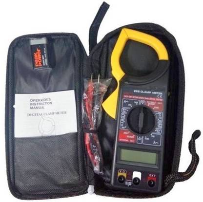 BALRAMA Clamp Meter DT-266 Digital Clamp Multimeter DT266 For AC DC Electricity Ampere Measuerment Insulation Tester + Carry Case + Battery Digital Multimeter