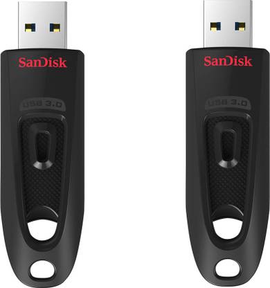 SanDisk Ultra Usb 3.0 Flash Drive (Pack OF 2) 16 GB Pen Drive Compatible with Laptop, Television, Desktop Computer, Netbook USB 3.0 Plastic Case