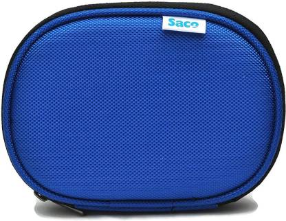 Saco Back Cover for Seagate Expansion Falcun 500 GB External Hard Disk (Blue, , Artificial Leather)