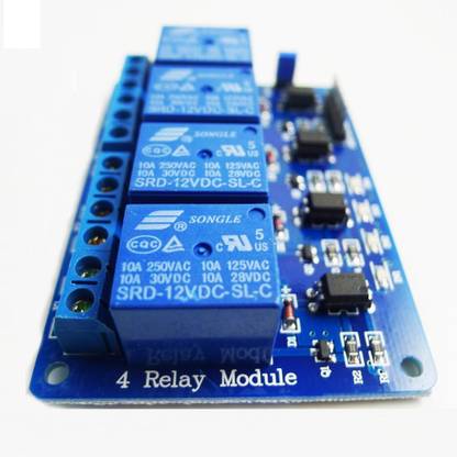 REES52 4 Channel DC 12V Relay Module Micro Controller Board Electronic Hobby Kit