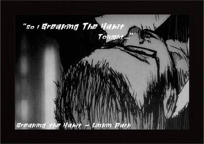 Posterskart 'Breaking The Habit' Linkin Park Framed Poster Paper Print