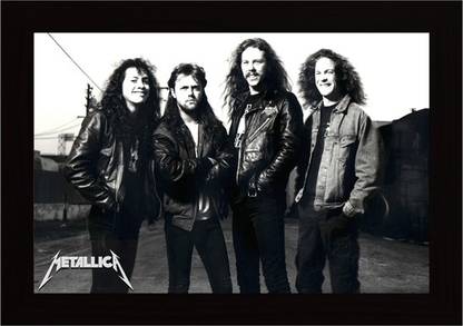 Posterskart Metallica Framed Poster Paper Print
