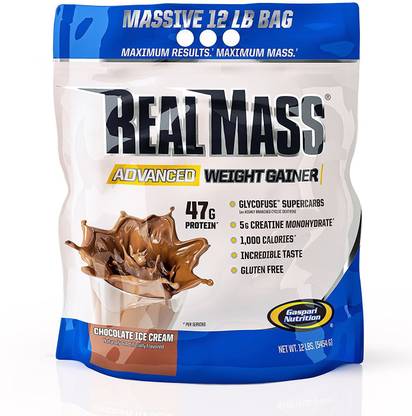 Gaspari Nutrition Real Mass (Chocolate Ice Cream) Weight Gainers/Mass Gainers