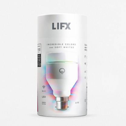 LIFX A19 Wi-Fi Smart LED Light Bulb, Adjustable, Multicolor, Dimmable, No Hub Required, Works with Alexa Smart Bulb