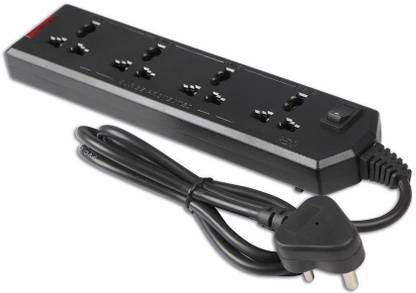 REO BLACKLEO 4 Way Surge & Spike Guard 4  Socket Extension Boards