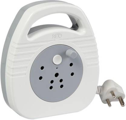 REO SILVERMOON 3 pin 4 metre Round Reel 3  Socket Extension Boards