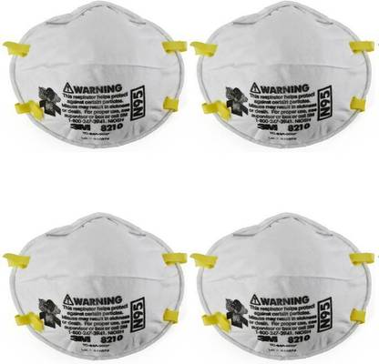 3M Particulate Respirator 8210, N95 Mask, NIOSH Approved (Pack of 4)