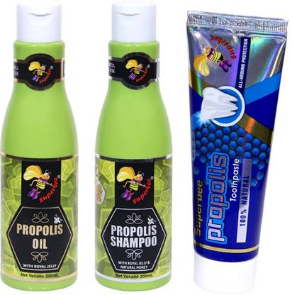Super Bee Combo offer of propolis Toothpaste,Propolis oil & Propolis shampoo