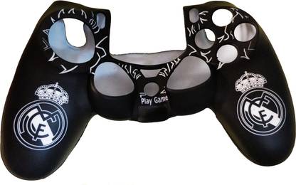 Hytech Plus Real Madrid Special Edition Theme Feather Soft Playstation 4 DualShock 4 Silicone Sleeve- White  Gaming Accessory Kit