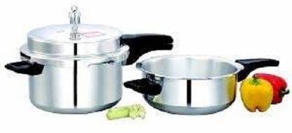 Vijayalakshmi combo 7.5+jumbo pressure pan 7.5 Outer Lid Pressure Cooker & Pressure Pan