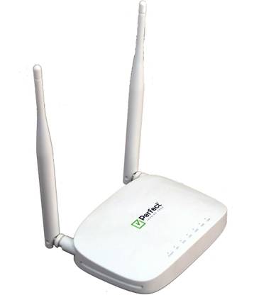 PERFECT Plus PFTP-WR300 , 300Mbps dedicated IPv6 20 users 80sqft Range Wireless Router 2.4 GHz 300 Mbps Wifi Speed Single Band External Antenna Ethernet (Cable Broadband)