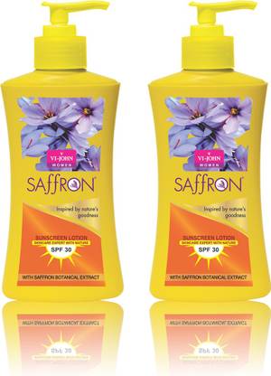 VI-JOHN Sunscreen - SPF SPF 30 PA++ Suncreen Lotion 250ml Pack of 2