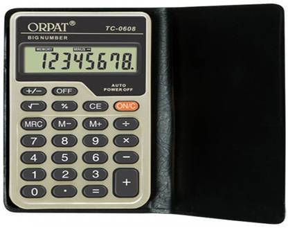 ORPAT 8-Digit Pocket Size Basic  Calculator
