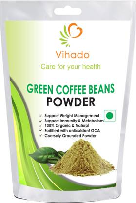 Vihado Nutrition Green Coffee Beans Powder 250g for Weight Management Instant Coffee