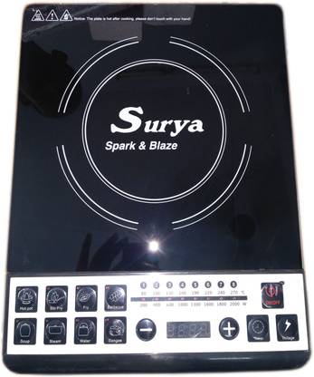 SURYA 2000 W Induction Cooktop Push Button