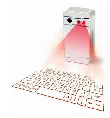 TecMac Laser Projection Virtual Bluetooth Handheld Desktop Keyboard Compatible with Desktop, Laptop, Tablet, iPad, Mac