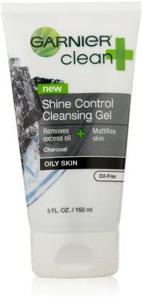 GARNIER Skin And Hair Care Clean And Shine Control Cleansing Gel For Oily Skin Face Wash
