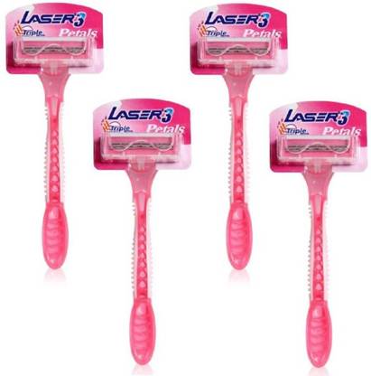 LASER women Razor Petals 3 4Pc pack