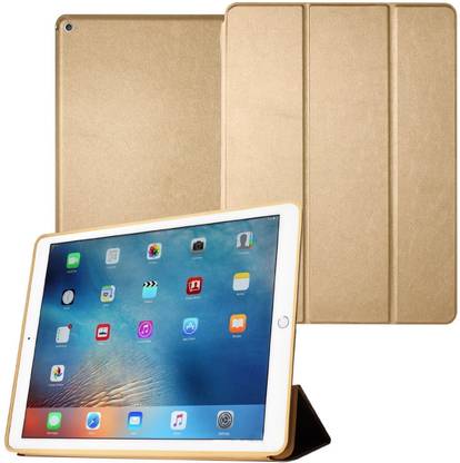 Midkart Flip Cover for Apple iPad Air 2 Gold Smart Case PU Leather with Auto Wake/Sleep Function