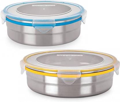 Steel Lock Steel Grocery Container  - 1300 ml, 1700 ml